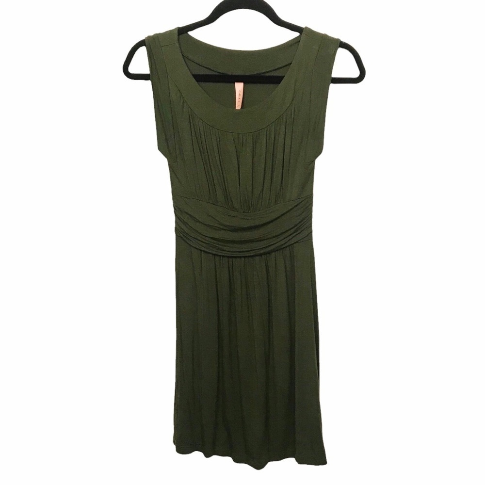 Gilli Green Sleeveless Blouson Mini Dress Approx XS